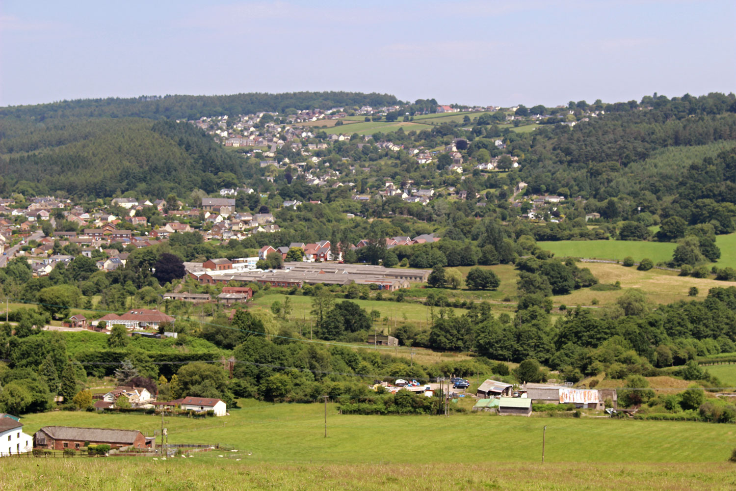 A photo showing a view of Whitecroft, Pillowell and Yorkley
