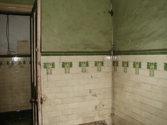 A photo showing some of the details inside the Pit Baths